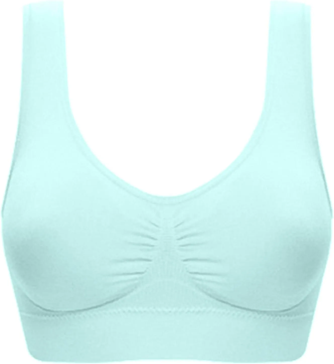 Women Sports Bra Fitness Fashion Yoga Bra Comfort Wireless Push Up Bra High Support Bra Padded Yoga Tank Tops