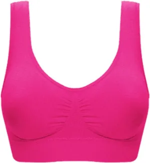 Women Sports Bra Fitness Fashion Yoga Bra Comfort Wireless Push Up Bra High Support Bra Padded Yoga Tank Tops