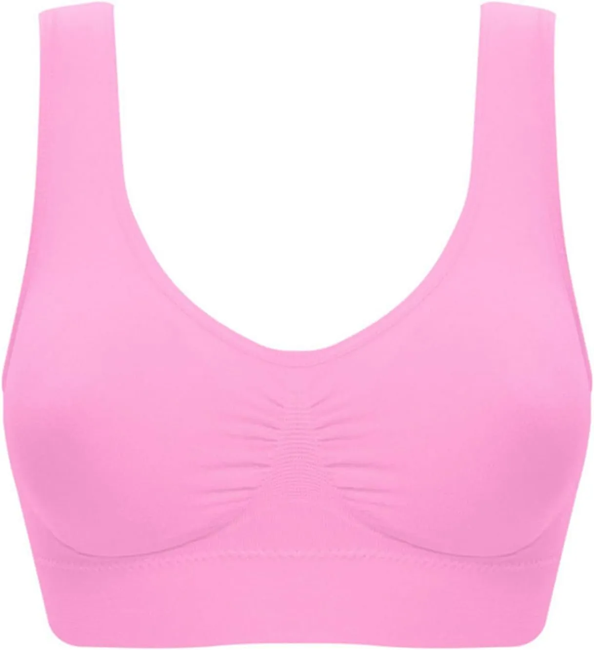 Women Sports Bra Fitness Fashion Yoga Bra Comfort Wireless Push Up Bra High Support Bra Padded Yoga Tank Tops