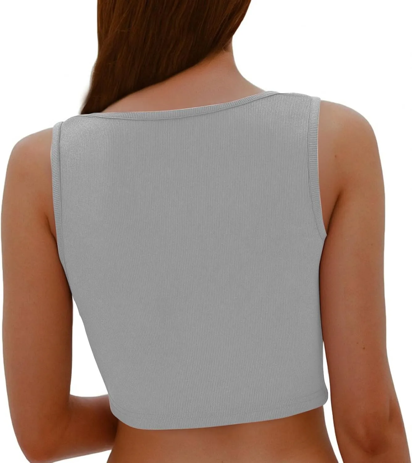 Women Twist Knot Front Tank Tops Summer Y2K V Neck Sleeveless Crop Top Casual Slim Fit Ribbed Yoga Beach Tanks Tee