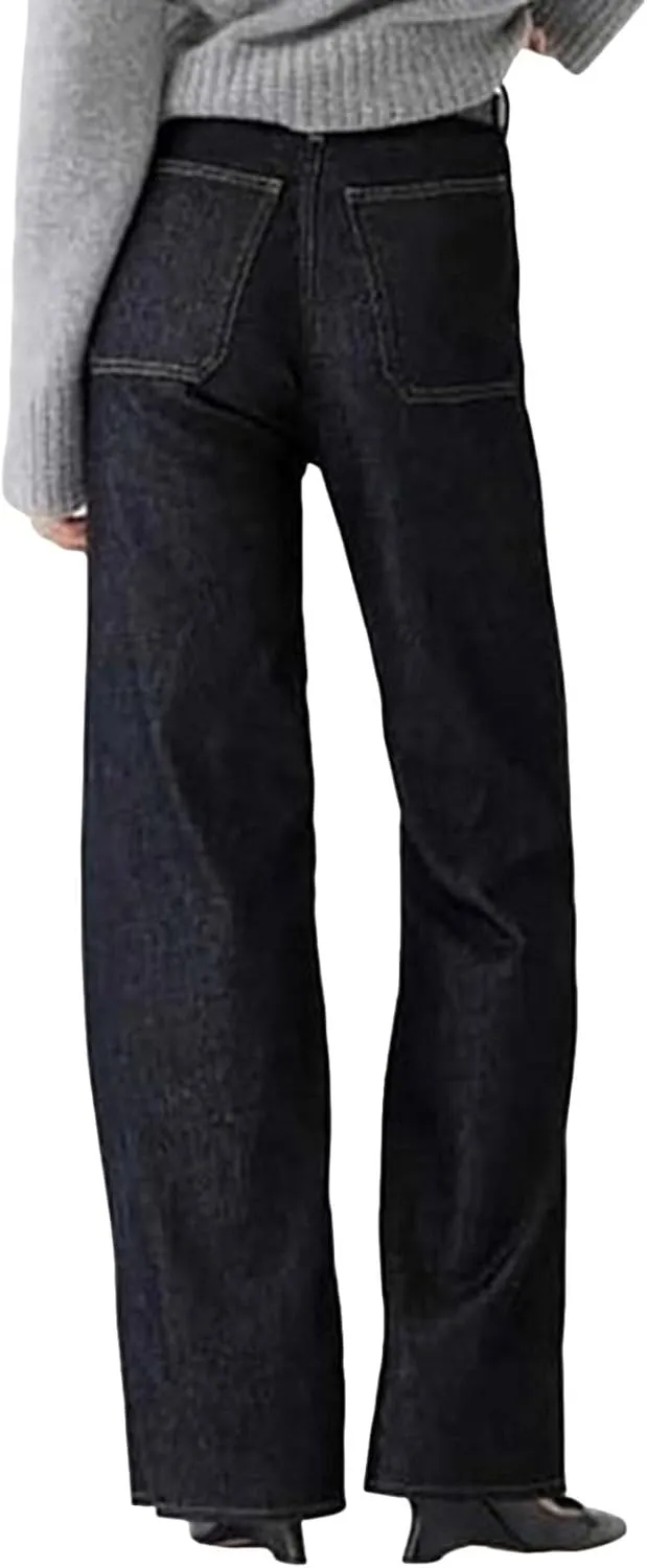 Women's Baggy Jeans Sweatpants Jeans High Waisted Jeans Wide Straight Leg Denim Pants Boyfriend Jeans