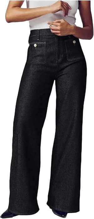 Women's Baggy Jeans Sweatpants Jeans High Waisted Jeans Wide Straight Leg Denim Pants Boyfriend Jeans