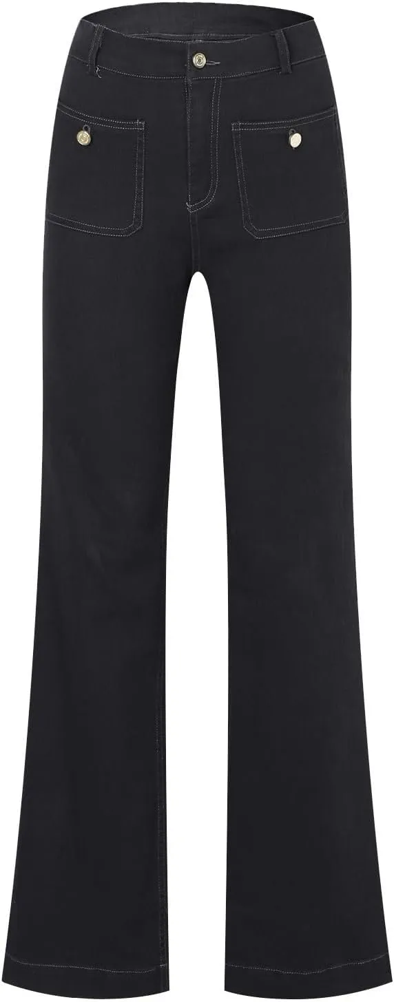 Women's Baggy Jeans Sweatpants Jeans High Waisted Jeans Wide Straight Leg Denim Pants Boyfriend Jeans