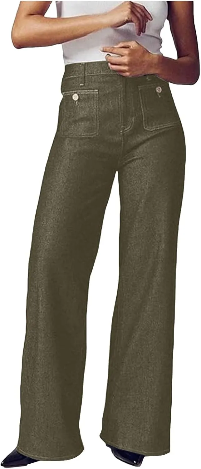 Women's Baggy Jeans Sweatpants Jeans High Waisted Jeans Wide Straight Leg Denim Pants Boyfriend Jeans
