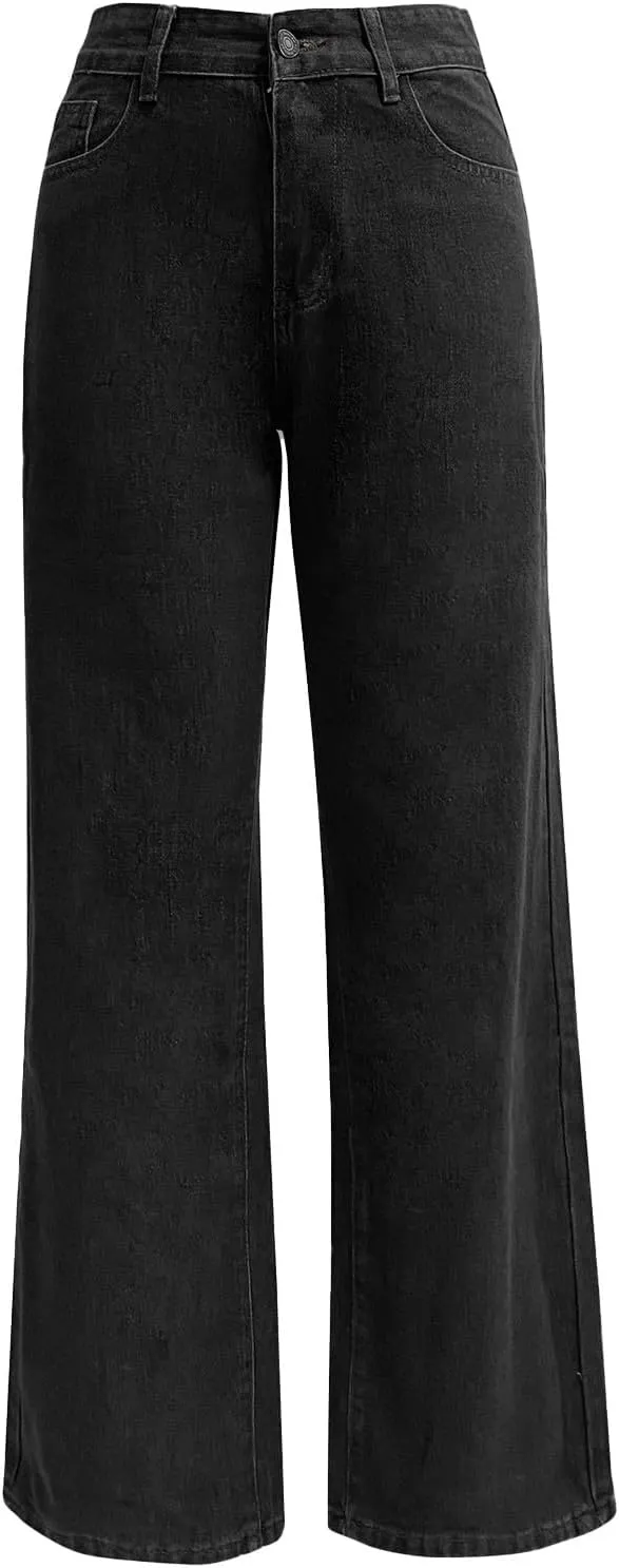 Women's Baggy Jeans Sweatpants Jeans High Waisted Jeans Wide Straight Leg Denim Pants Boyfriend Jeans