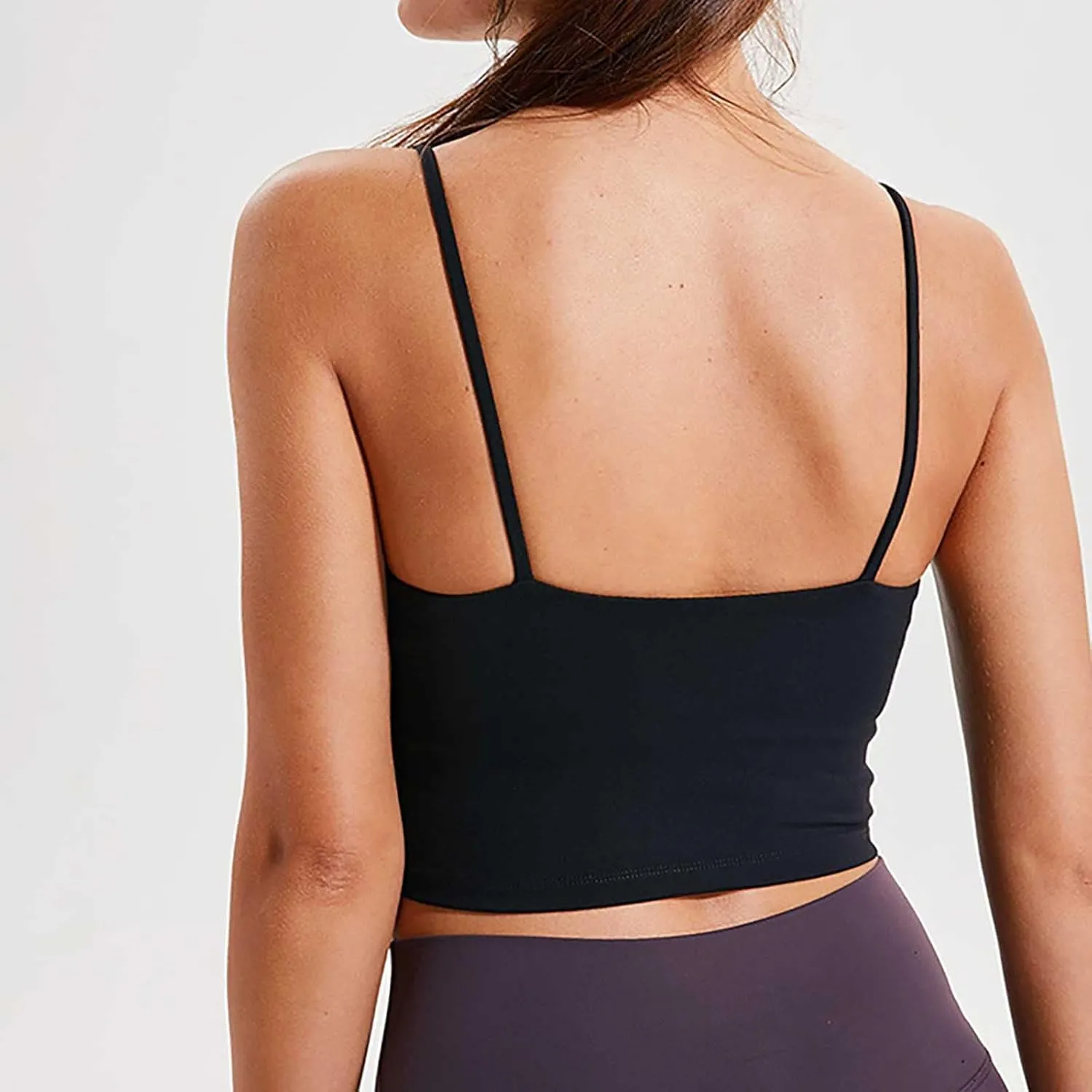 Womens Bra Women Sexy Back Exercise Chest Gathered with Chest Pad Gymnsis Sling Yoga Vest Women Tops Sports