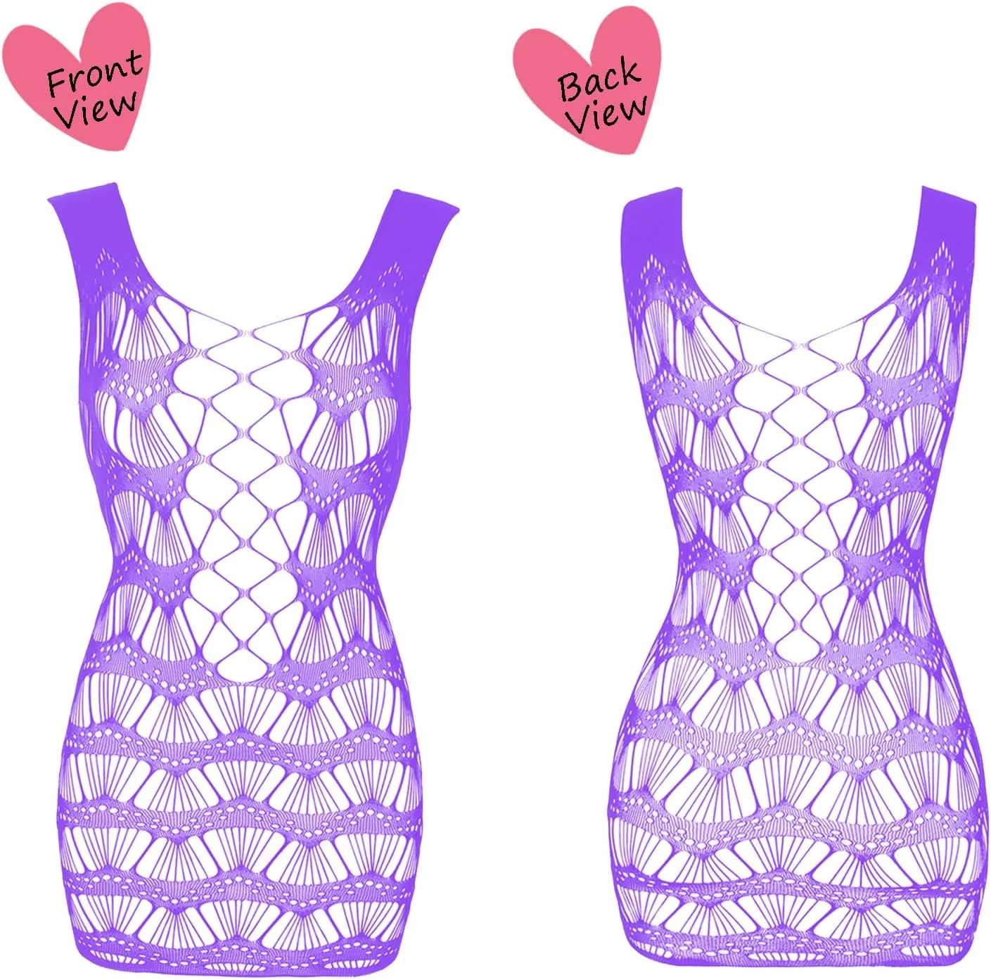 Women's Fishnet Lingerie Lace Stockings Bodysuits Mesh Babydoll for Women