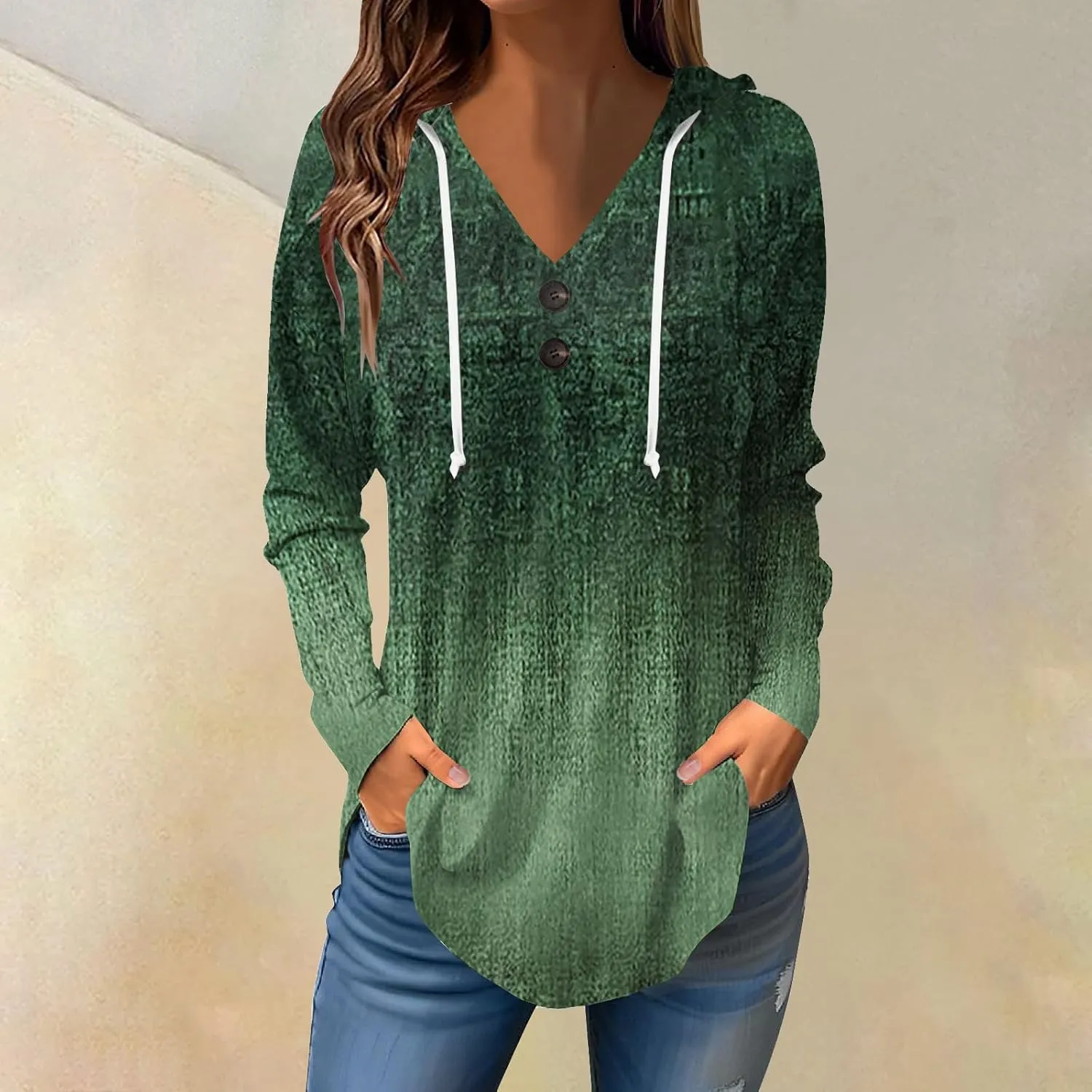 Womens Hoodies, Women'S Long Sleeve Plaid Hoodie Collar Plus Size Top Kawaii Hawaii Womens Hoodies Pullover