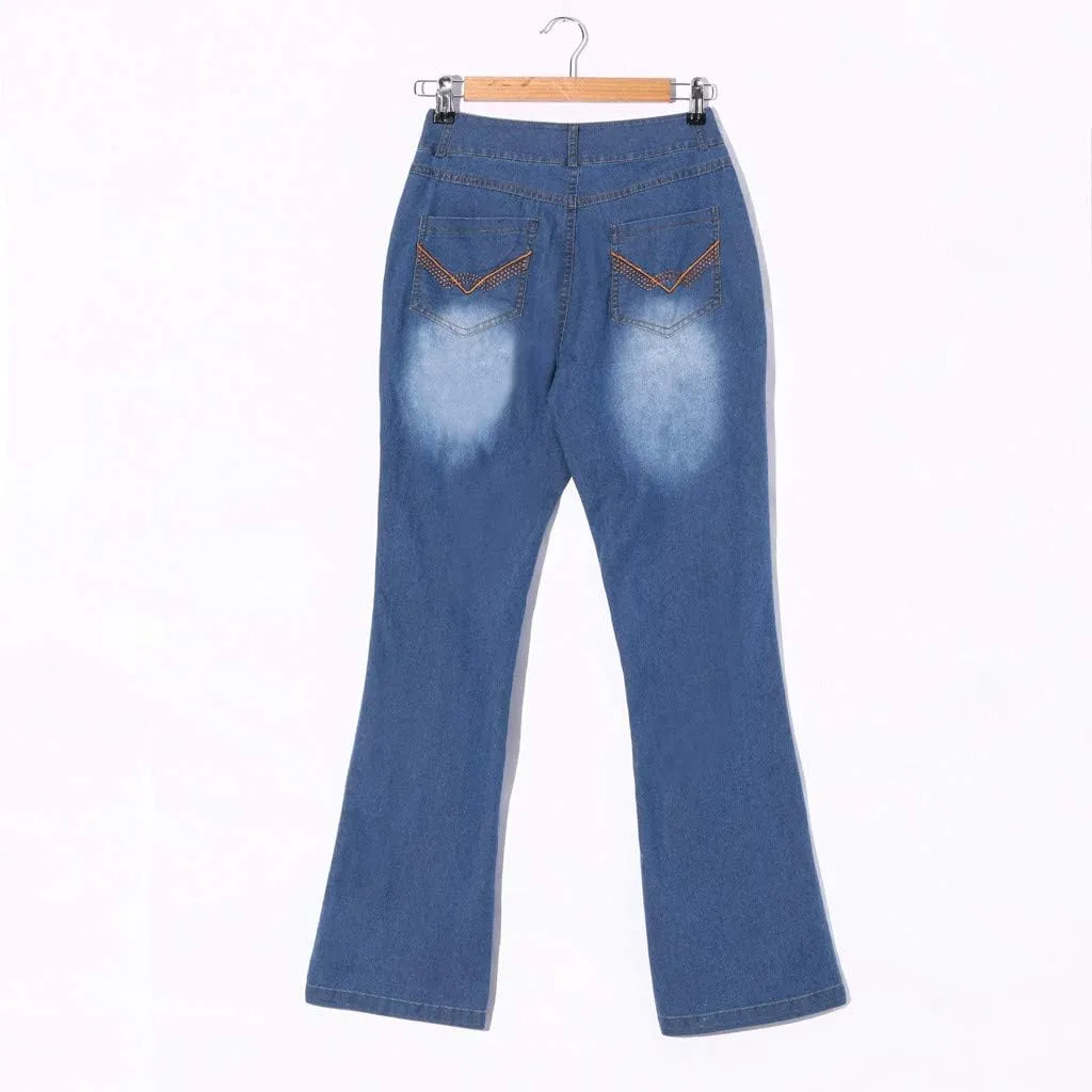Womens Jeans Up Mid Pants Waisted Trousers Jeans Lace Poket Denim Women's Jeans Jeans for Women Trendy Black Pants