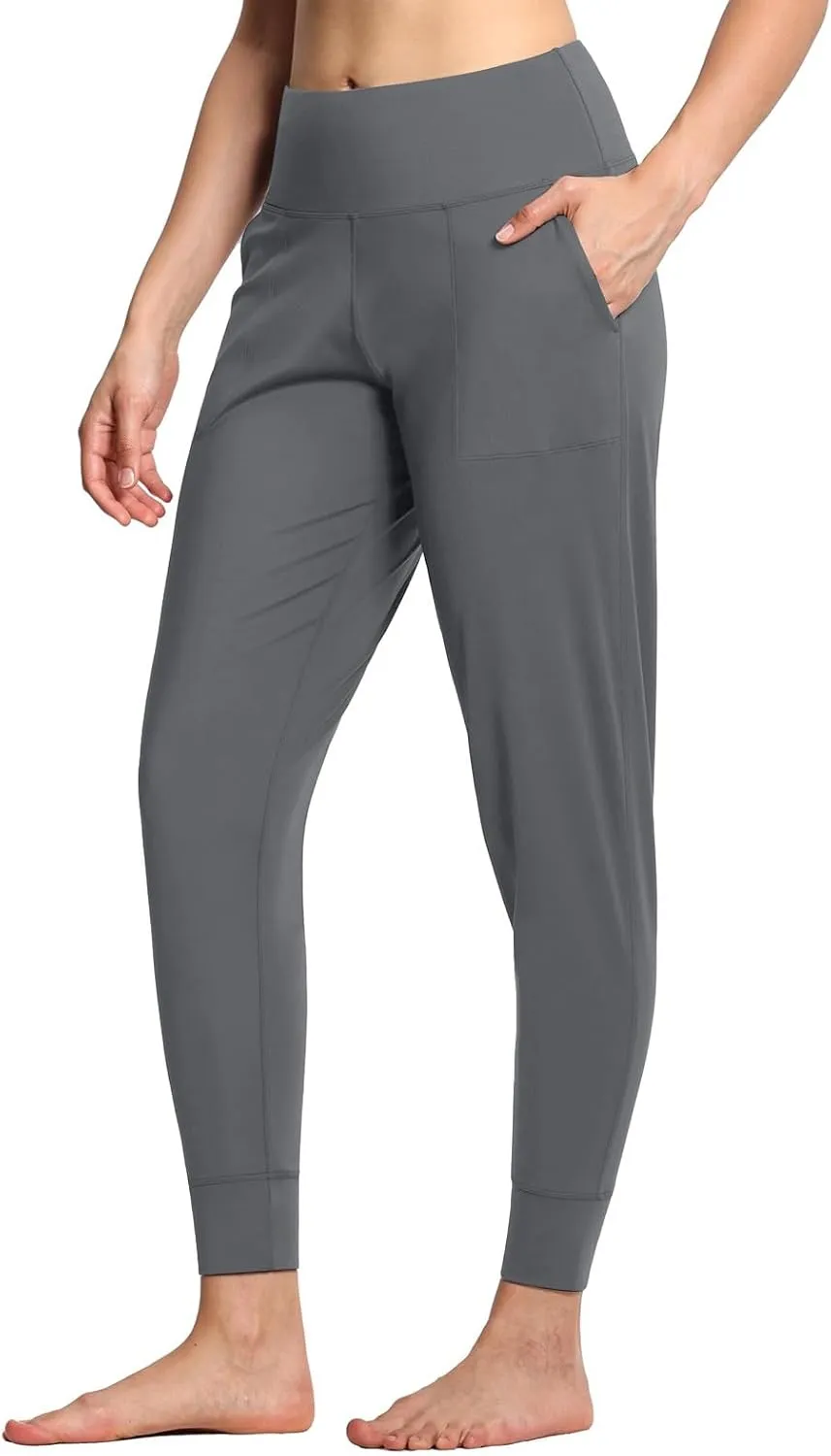 Women's Jogger Sweatpants Tummy Control Athletic Pants High Waisted Yoga Pants Lightweight Workout Pants Travel Pants