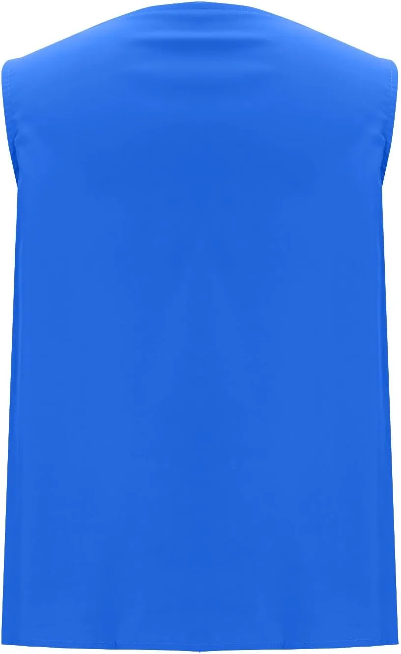 Womens Satin Cowl Neck Tank Tops Fashion Pleated Sleeveless Shirts Summer Trendy Going Out Clothes