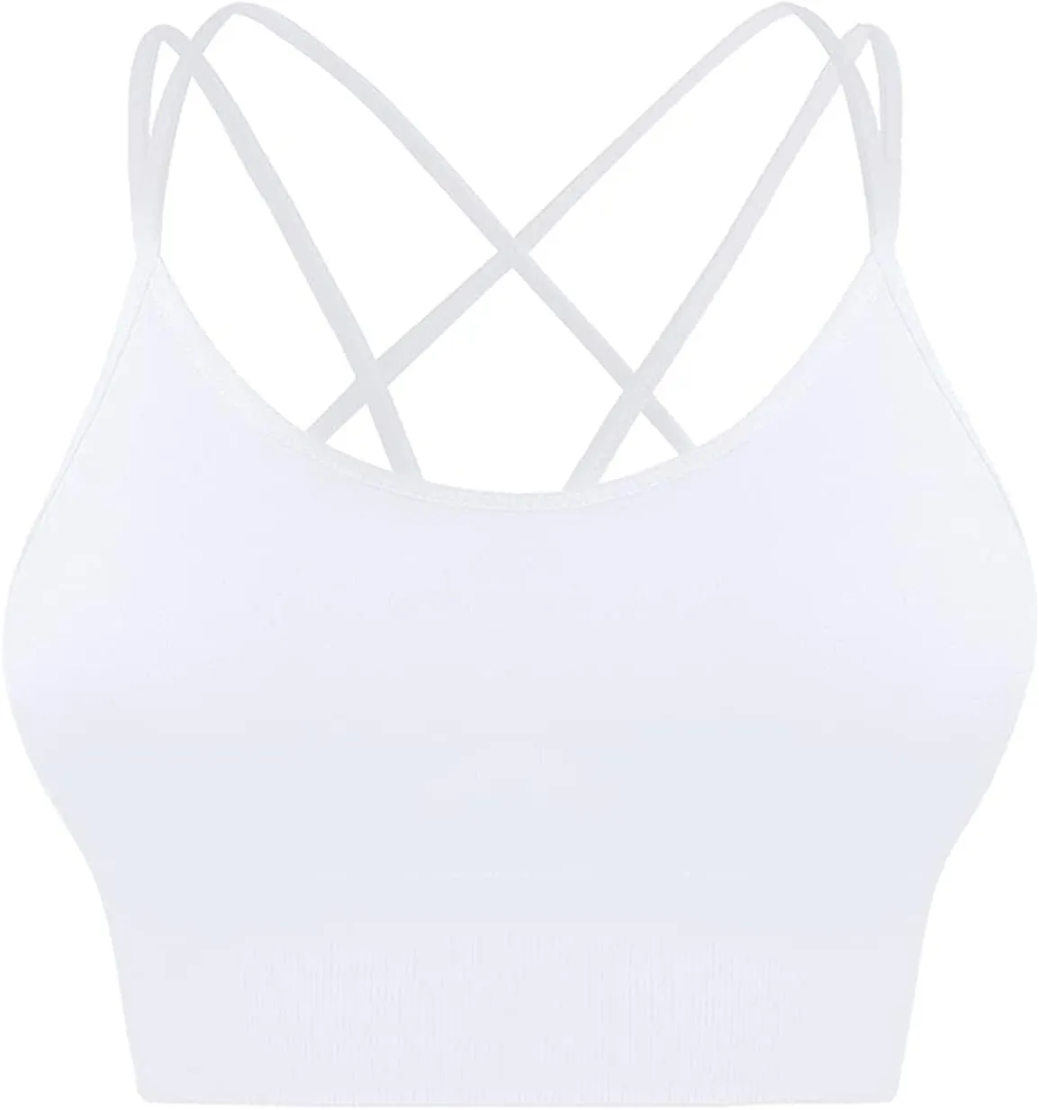 Womens Sports Bras Cross Back Workout Bras Quick Dry Shockproof Running Fitness Bra for Yoga Fitness