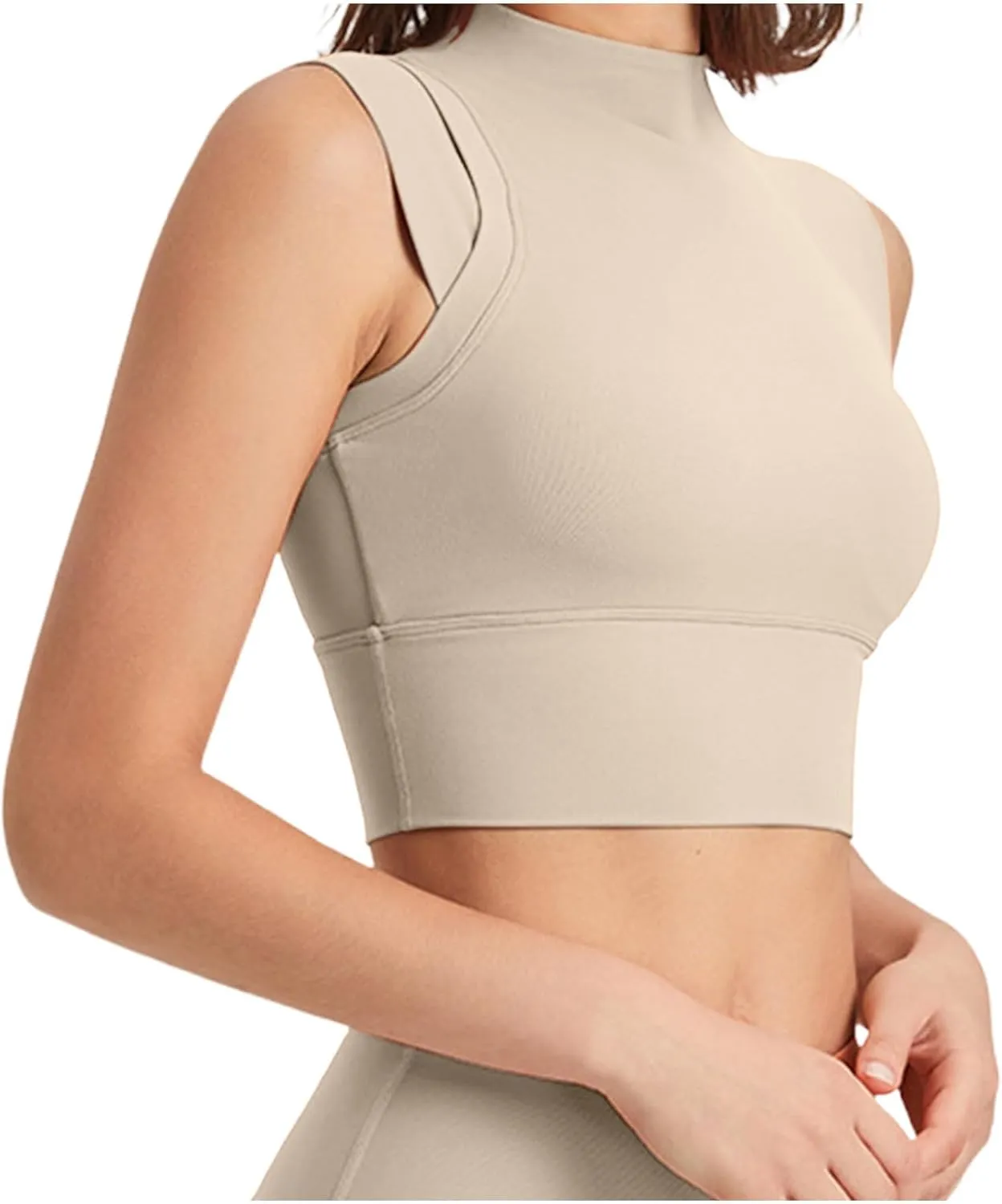 Women's Sports Bras Stretch Fabric Full-Coverage Yoga Underwire Quick Dry Smoothing Super Gather Racerback Bra 2025