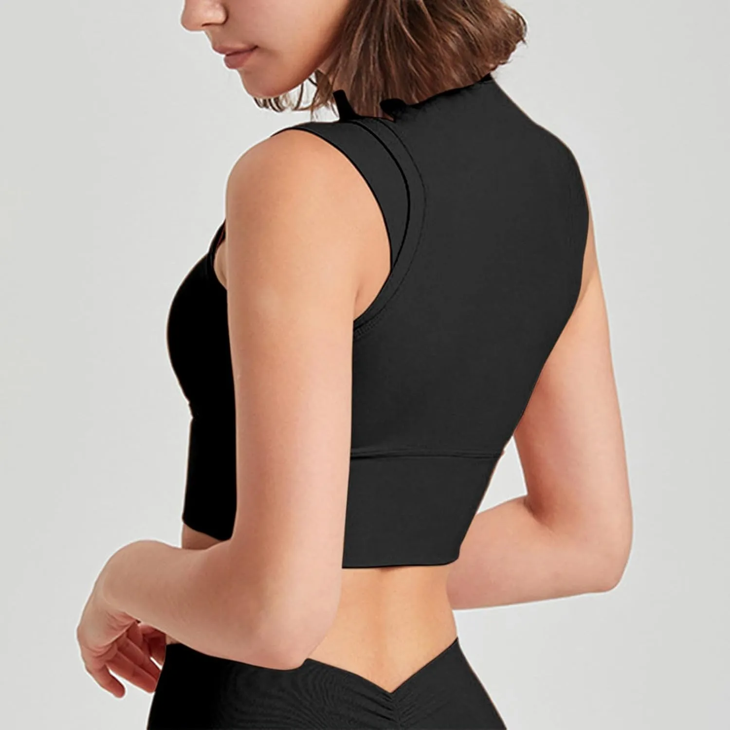 Women's Sports Bras Stretch Fabric Full-Coverage Yoga Underwire Quick Dry Smoothing Super Gather Racerback Bra 2025