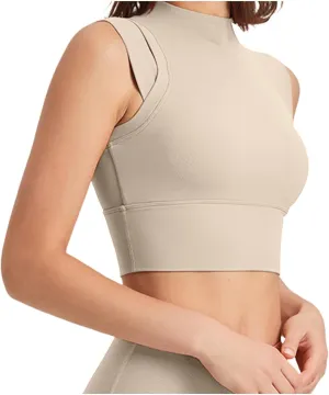 Women's Sports Bras Stretch Fabric Full-Coverage Yoga Underwire Quick Dry Smoothing Super Gather Racerback Bra 2025