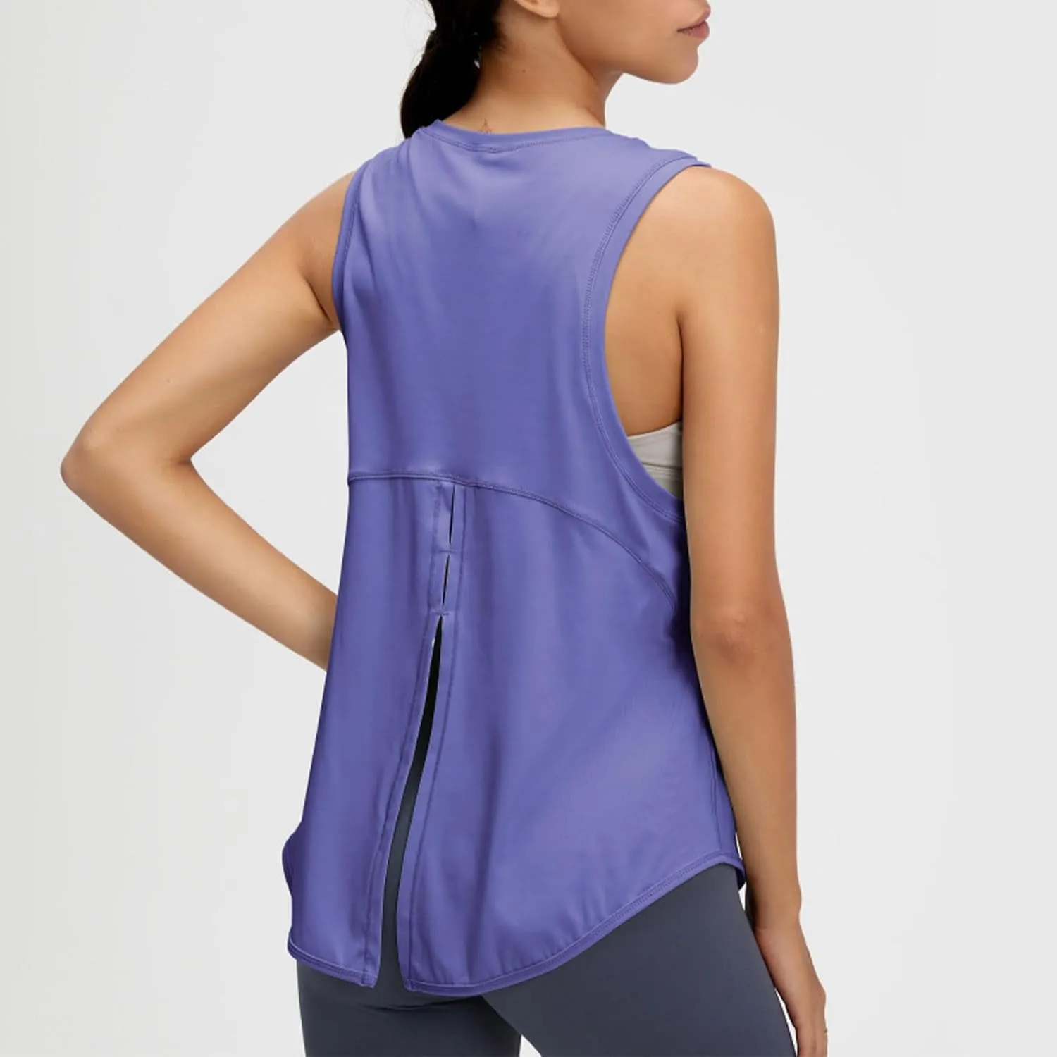 Workout Tank Tops for Women Sleeveless Athletic Top Casual Loose Running Shirts Round Neck Quick Dry Yoga Gym Clothes