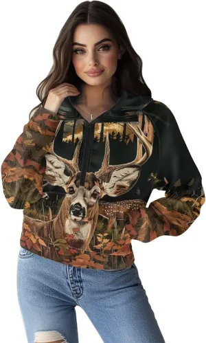Xpyiqun Zipper Hoodies Y2K Long Sleeve Oversized Sweatshirts Graphic Zip Up Hoodie for Women Crop Pullover Fall Jackets