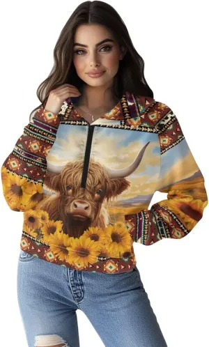 Xpyiqun Zipper Hoodies Y2K Long Sleeve Oversized Sweatshirts Graphic Zip Up Hoodie for Women Crop Pullover Fall Jackets