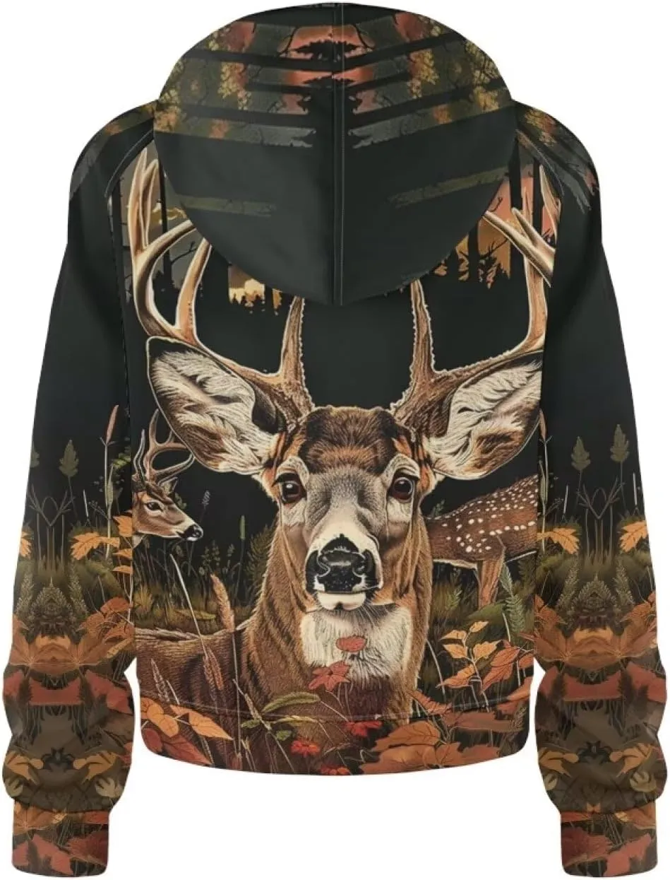 Xpyiqun Zipper Hoodies Y2K Long Sleeve Oversized Sweatshirts Graphic Zip Up Hoodie for Women Crop Pullover Fall Jackets