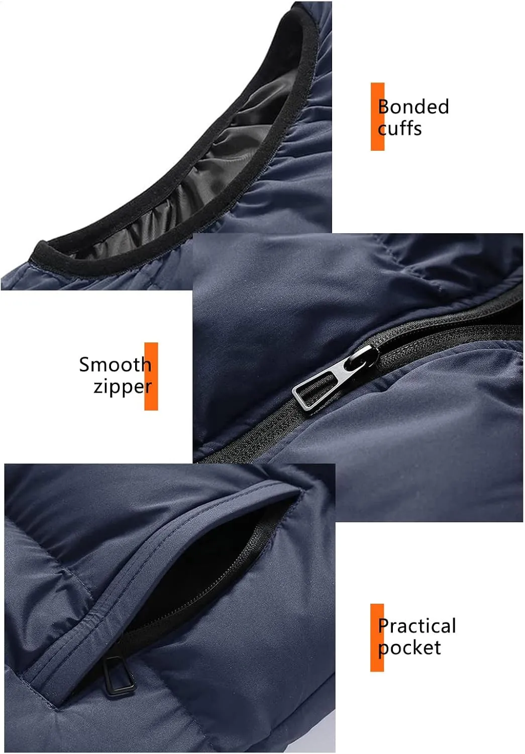 Ymosrh Mens Casual Winter Vest Lightweight Water Resistant Quilted Hooded Puffer Vest Jacket Fall Coat with Hood, S-2XL