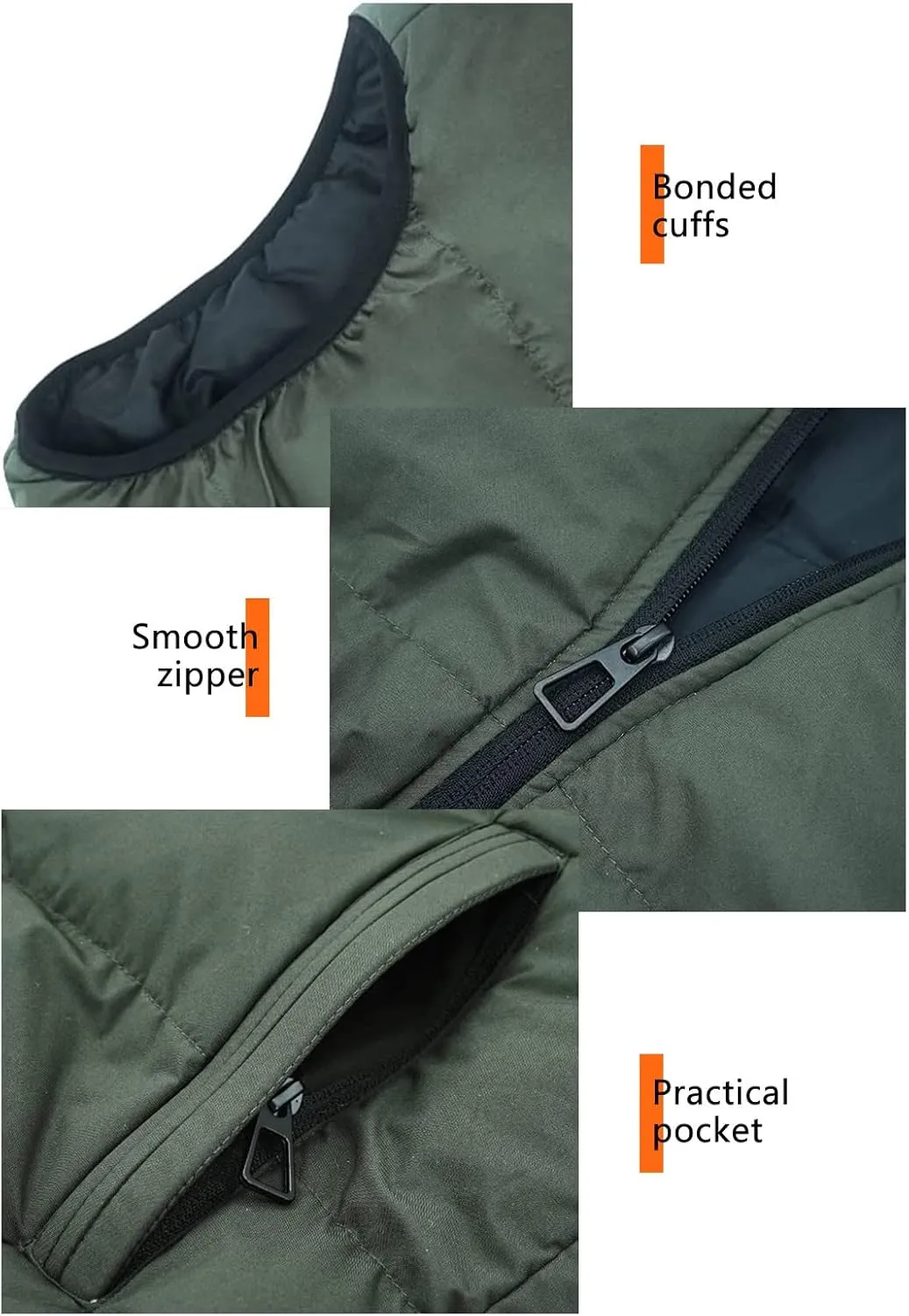 Ymosrh Men's Outerwear Vests Quilted Winter Vest Thicken Sleeveless Jacket With Hood Coats Puffer Vests, S-2XL
