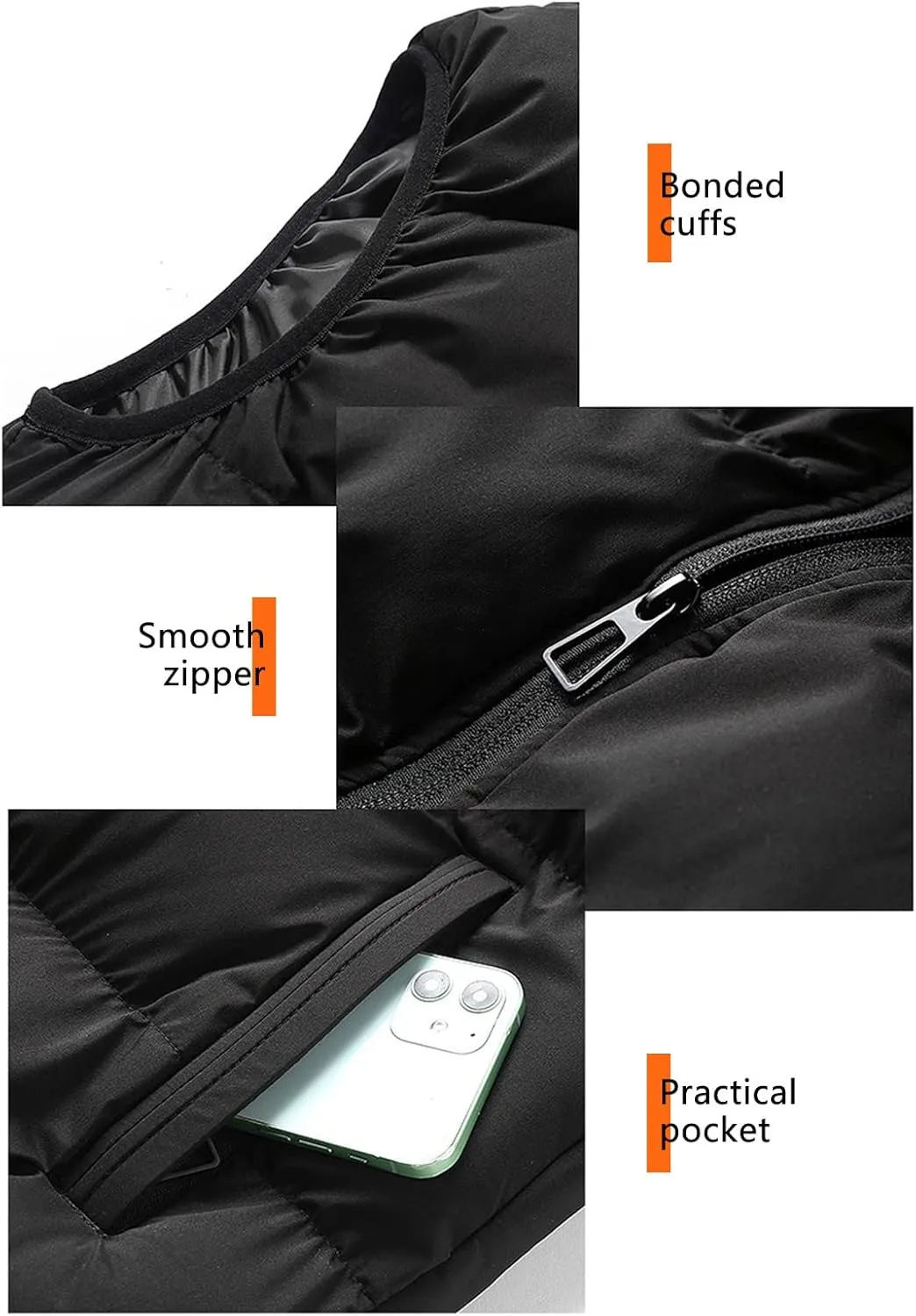 Ymosrh Men's Outerwear Vests Quilted Winter Vest Thicken Sleeveless Jacket With Hood Coats Puffer Vests, S-2XL