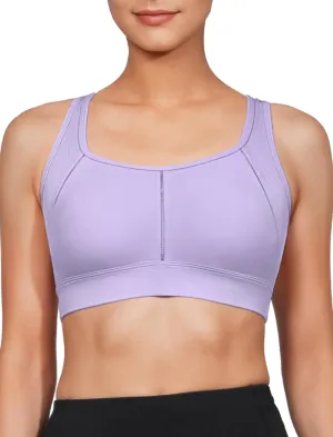 Yvette Yoga Bras Carving Series Racerback Sports Bras for Women Breathable and Soft Low Impact Workout Tops