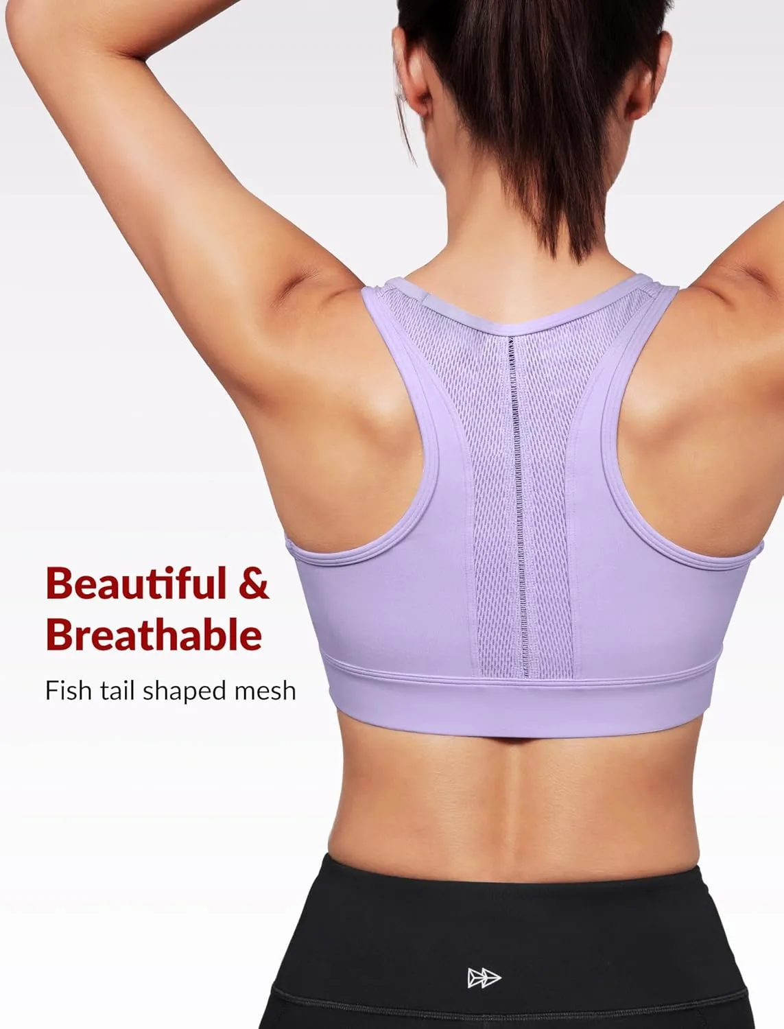 Yvette Yoga Bras Carving Series Racerback Sports Bras for Women Breathable and Soft Low Impact Workout Tops