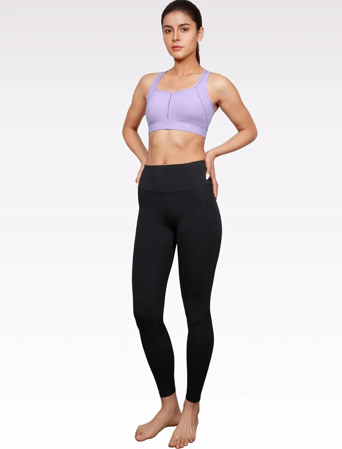Yvette Yoga Bras Carving Series Racerback Sports Bras for Women Breathable and Soft Low Impact Workout Tops