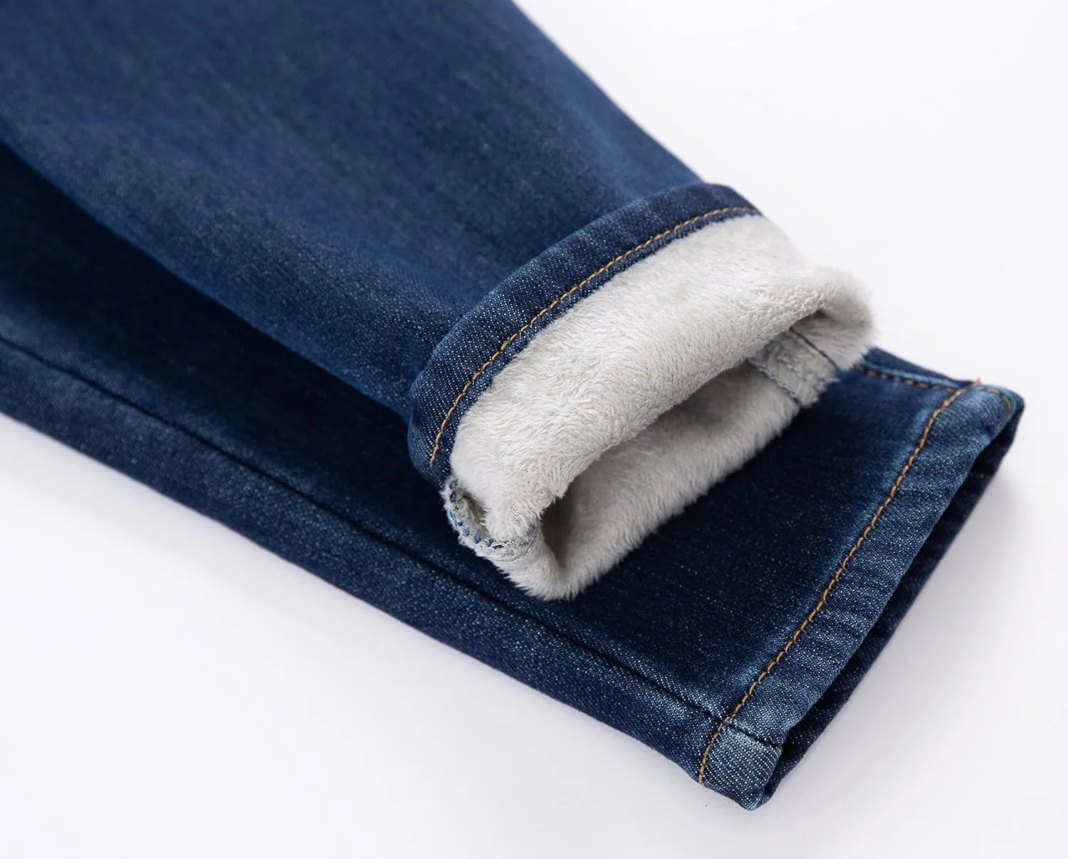 zsangbee Women's Thermal Jeans Fleece Lined Jeans Winter Skinny Jeans Warm Denim Pants